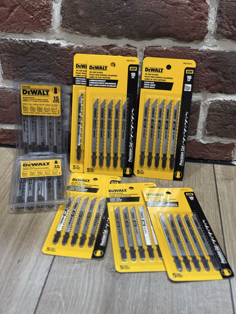 Нобор пилочек для лобзика Dewalt 5шт ,Dewalt 15 шт