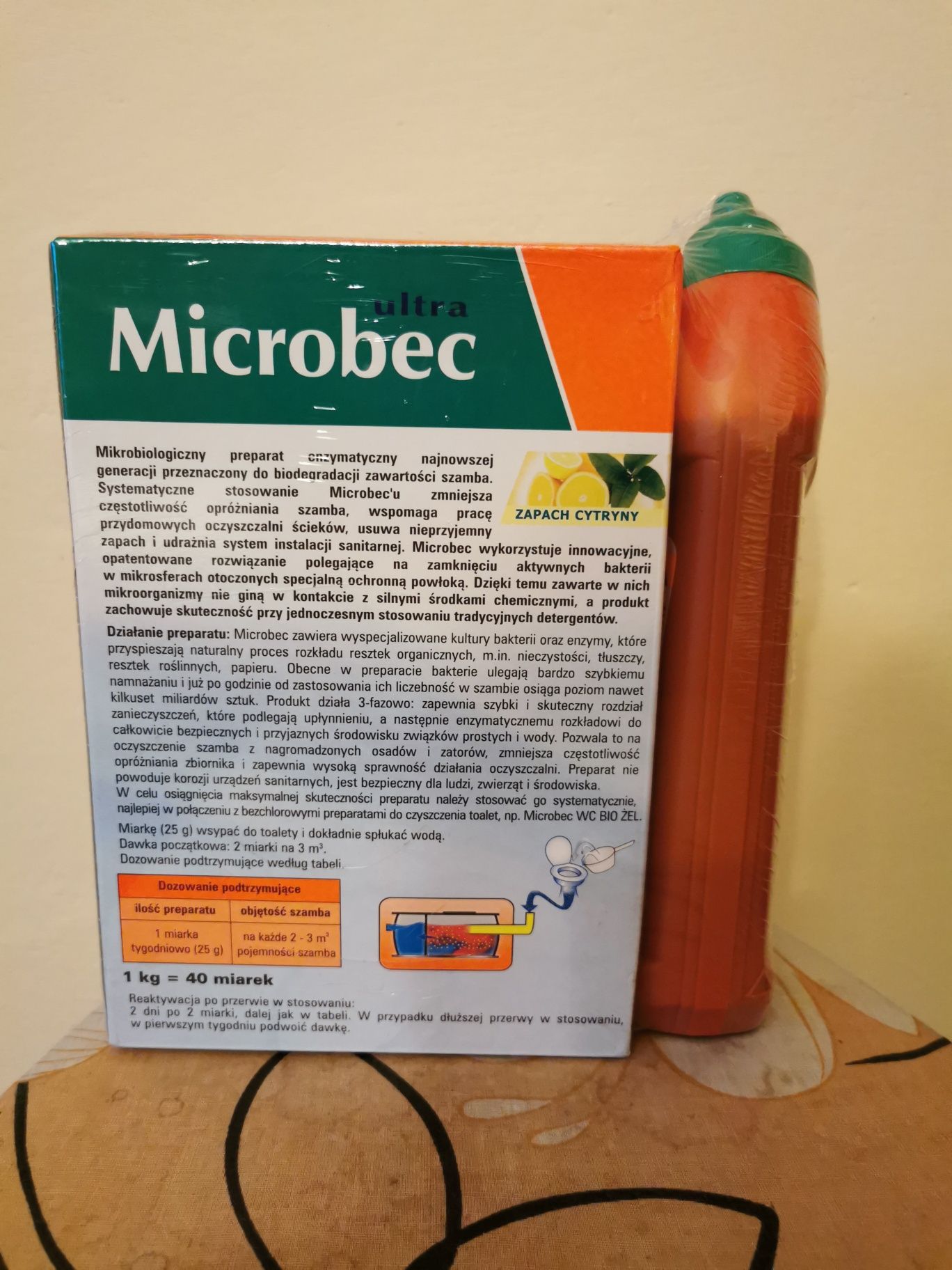 Preparat do szamba i przydomowych oczyszczalni ścieków Microbec