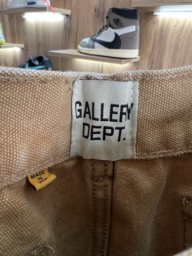 Джинси GALLERY DEPT paint Logo Beige