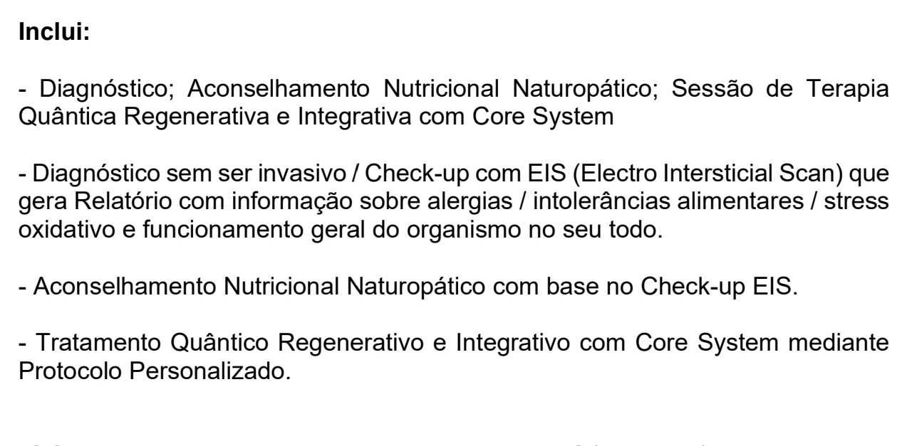 Check-up EIS (Electro Intersticial Scan  Completo