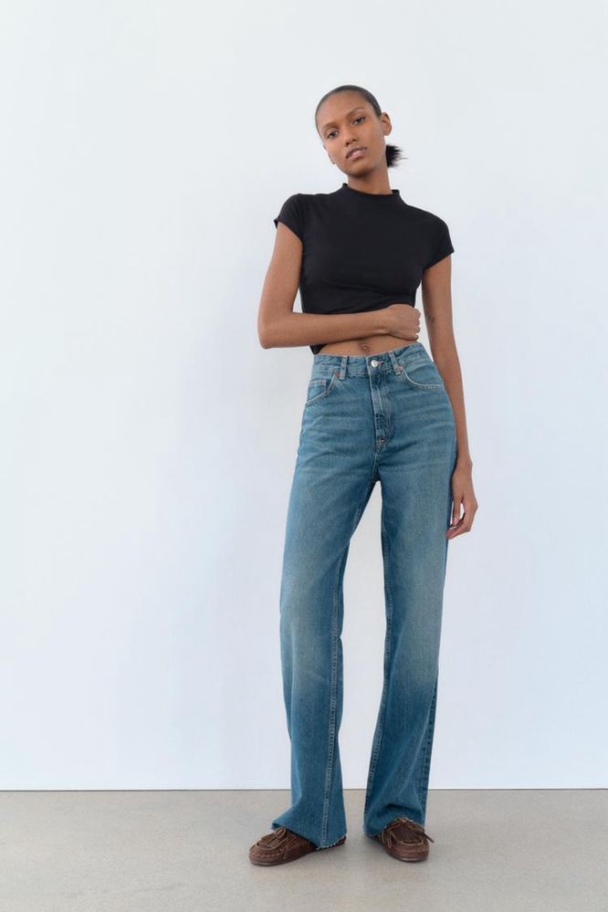 Джинси ZARA, wide leg з високою посадкою