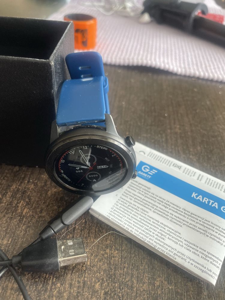 Smartwatch Garett S5 Black, stan Dobry , Pudełko