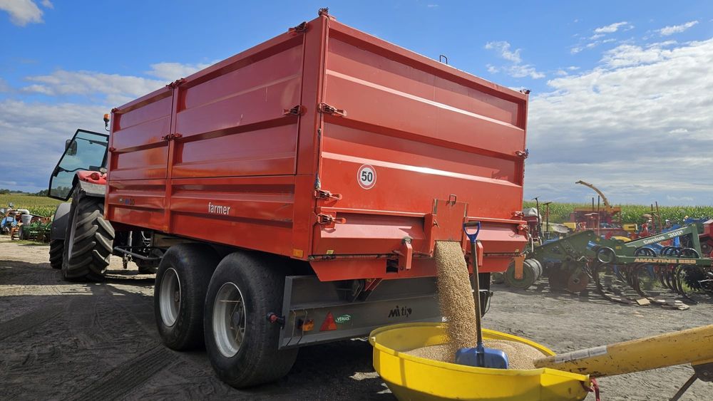 Przyczepa rolnicza Kimadan UMEGA tandem wywrotka 14 ton Super stan