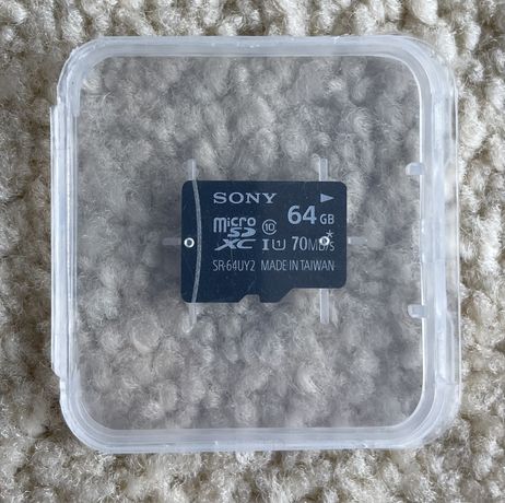 Cartão de memória microSD 64GB classe 10