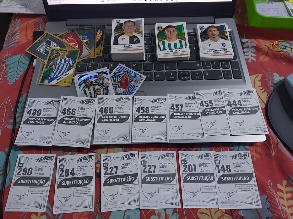 Cromos liga 2024/25 Bis e Mercado Inverno