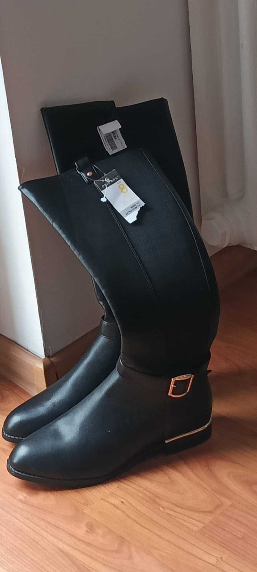 Kozaki damskie Primark czarne nowe 41