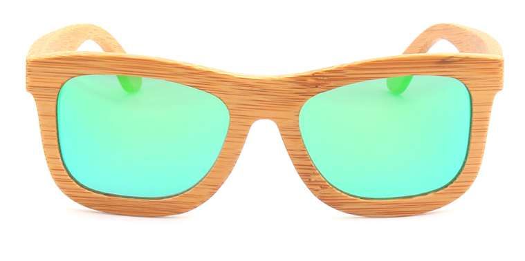Óculos de sol polarizados armação em bambu NOVOS