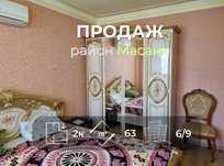 2 кімн квартира 63м2,6/9 з ремонтом та лічильником тепла р-н Масани-KI