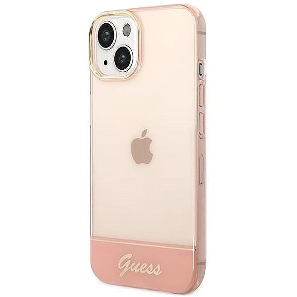 Etui Guess Translucent na iPhone 14 Plus - różowe