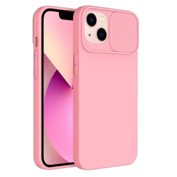 Etui Futerał Slide Do Apple Iphone 15 Plus Jasnoróżowy