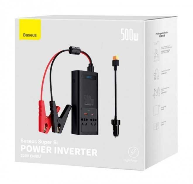 Інвертор Baseus 500W Super Si Power inverter (Чистый Синус)