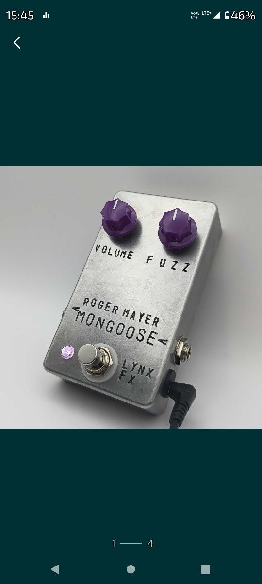 Fuzz Roger Mayer Mongoose kopia przester efekt gitarowy Aerosmith U2