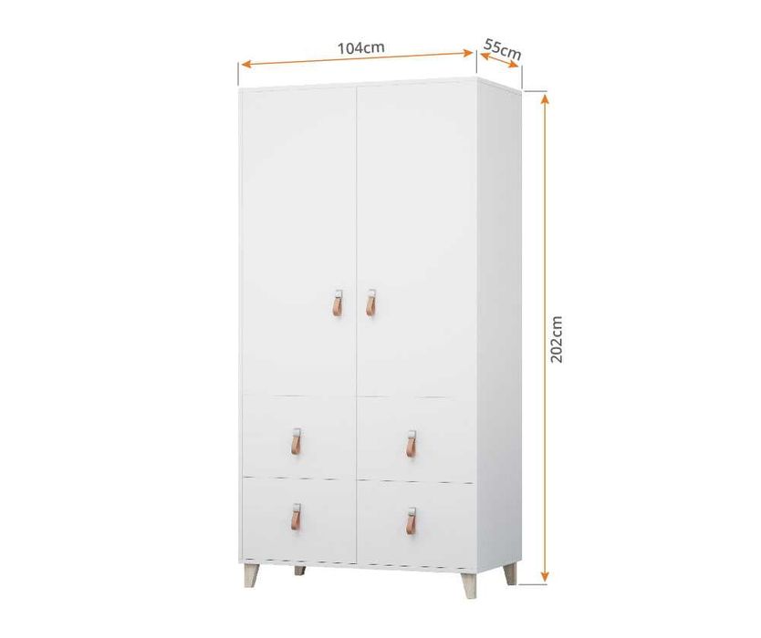 Zestaw mebli dla dzieci, młodzieżowy FIGA - szafa, komoda, biurko