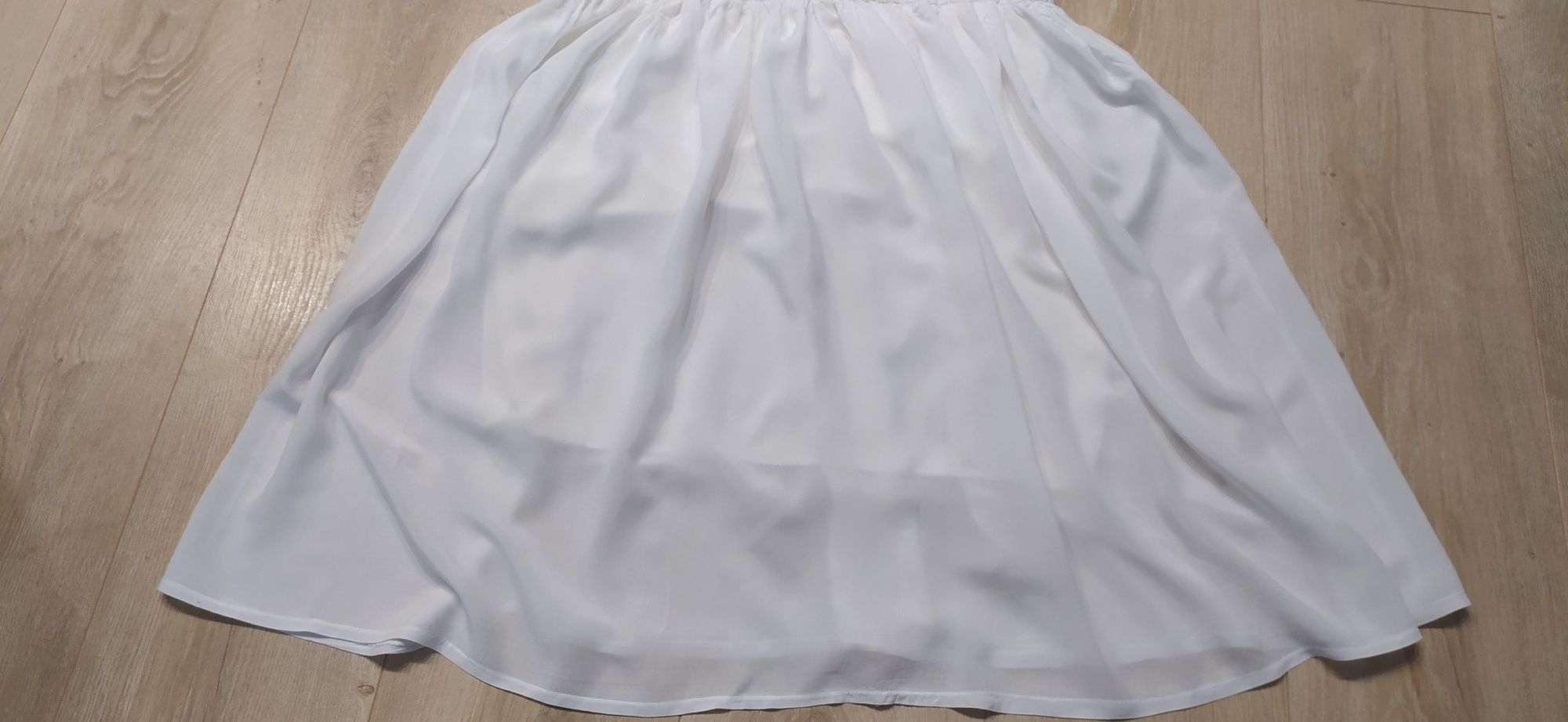 Biała sukienka z haftem chrzest komunia wesele Orsay M