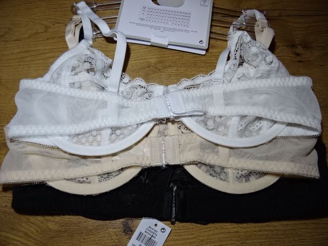 Primark biustonosz koronkowe nowe 3 szt 80 C