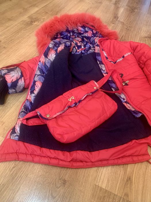Зимовий плащ з сумочкою