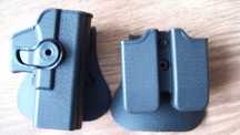Kabura IMI na magazynki i pistolet Glock 17/19/22/23/31/32