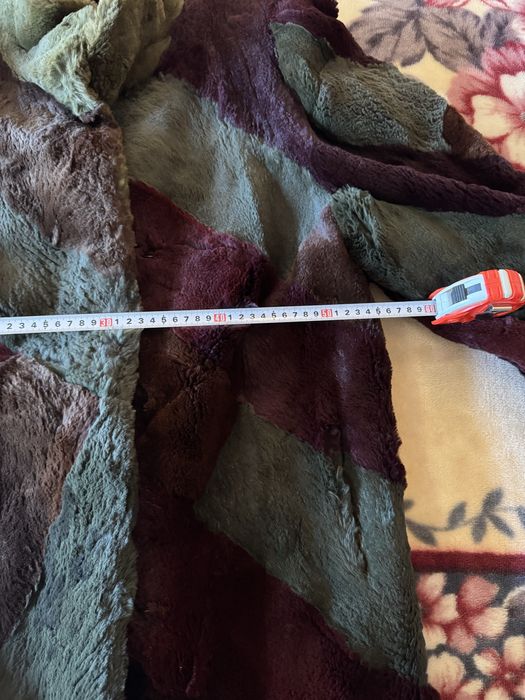 Шуба полушубок з натурального хутра кролик стрижений під норку.