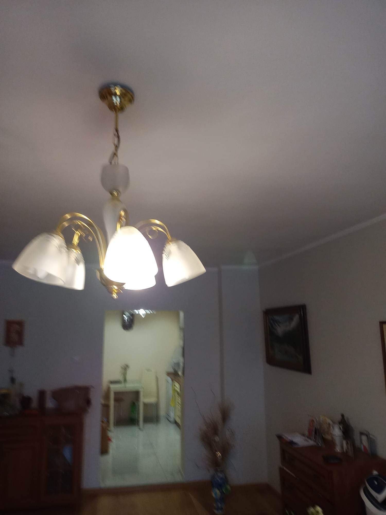 Żyrandol PRL 5 żarówek