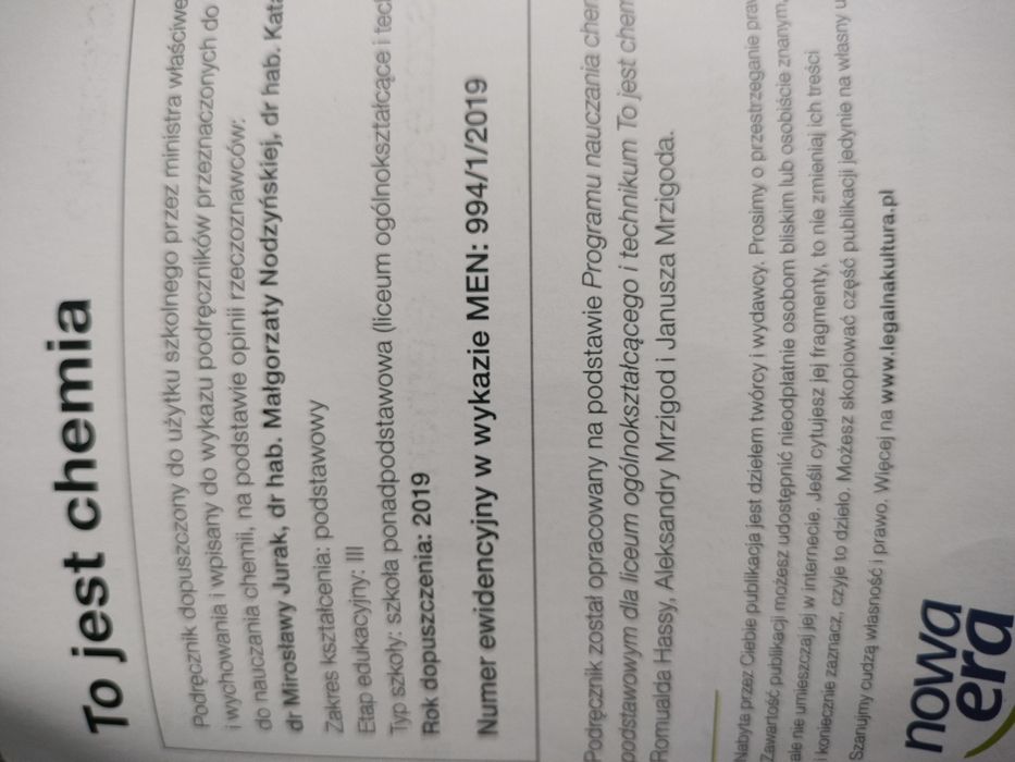 To jest chemia 1