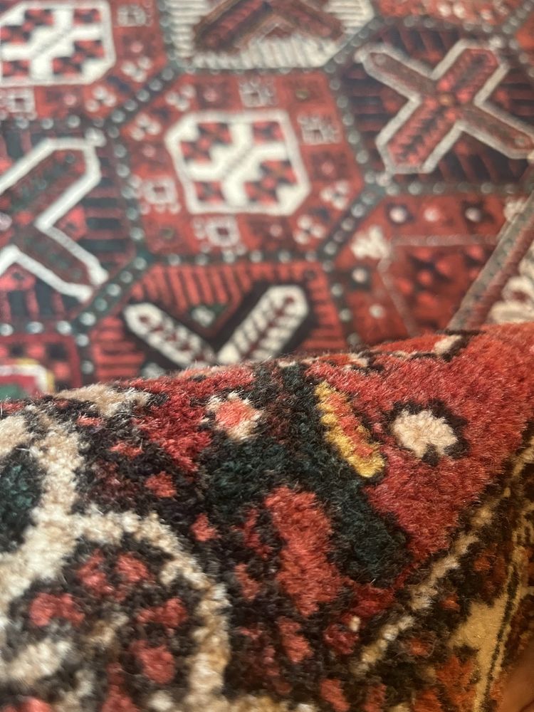 Dywan wełniany perski czerowony