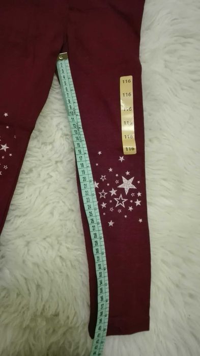 Długie getry (legginsy) Pepco w rozmiarze 110 dla dziewczynki - nowe