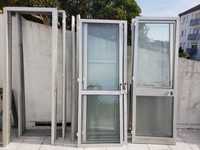 3 Portas + 2 janelas de alumínio simples [usadas]