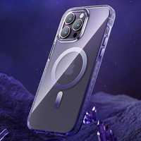 Etui Kingxbar Ice Crystal Series MagSafe do iPhone 14 Plus - Szare