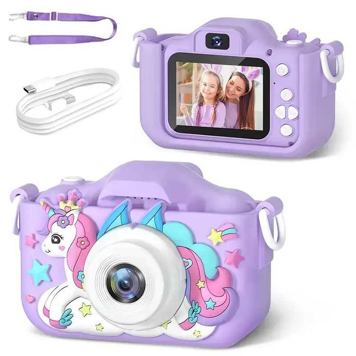 Aparat Cyfrowy Fotograficzny dla Dzieci 40Mpx KAMERA ZABAWKA