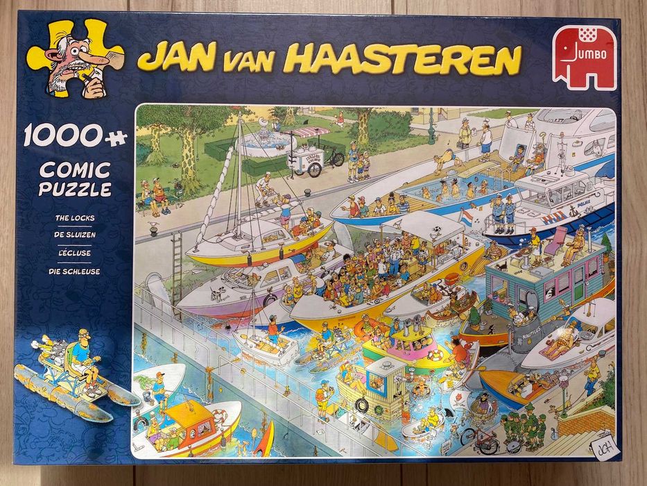 Puzzle Jan V. Haasteren, The Film Set + The Locks, dwa pudełka