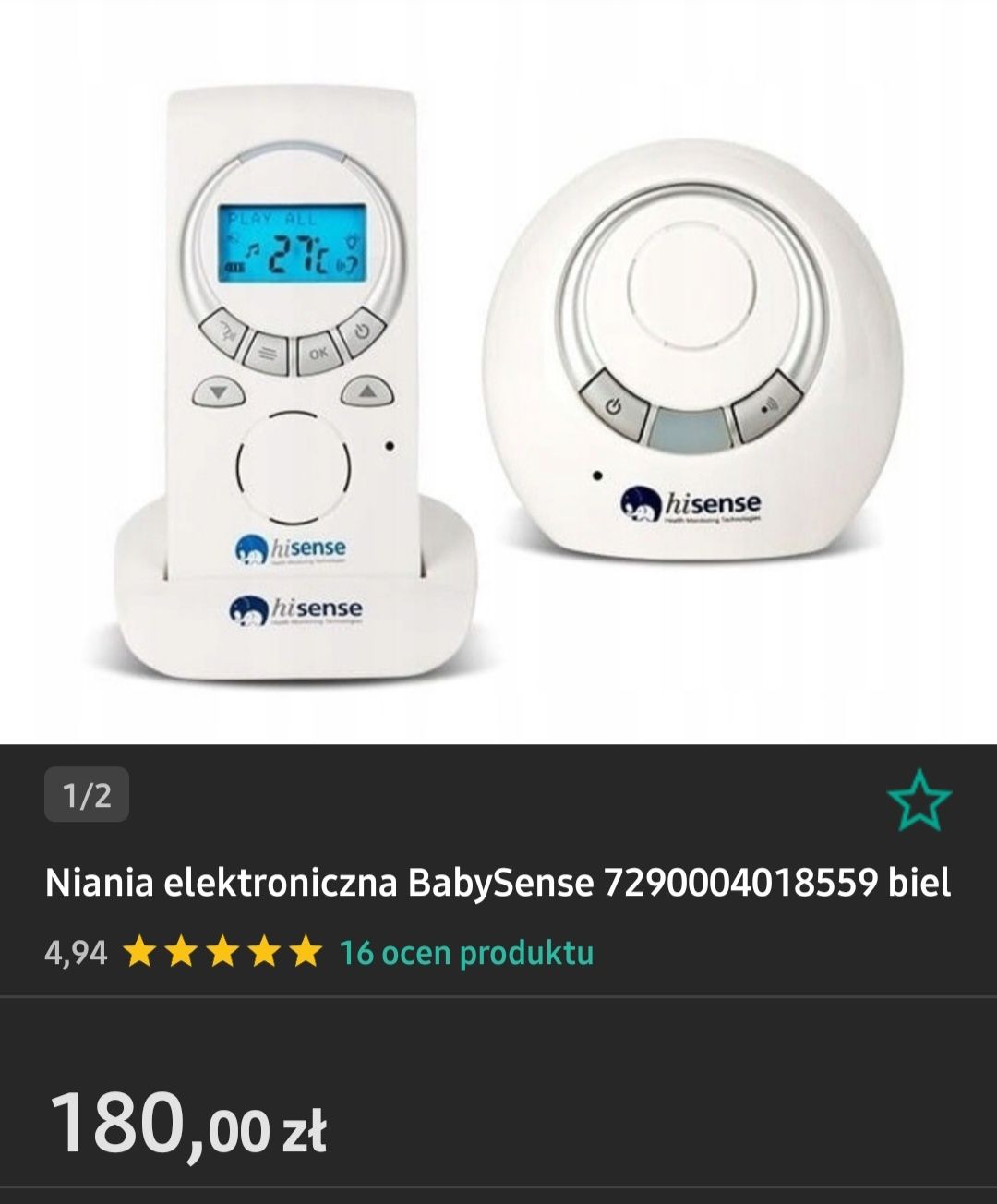 Elektronicza niania baby sense