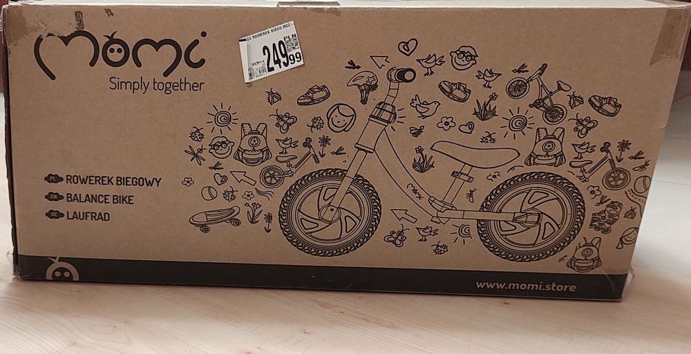 Sprzedam  rowerek biegowy momi Simple together