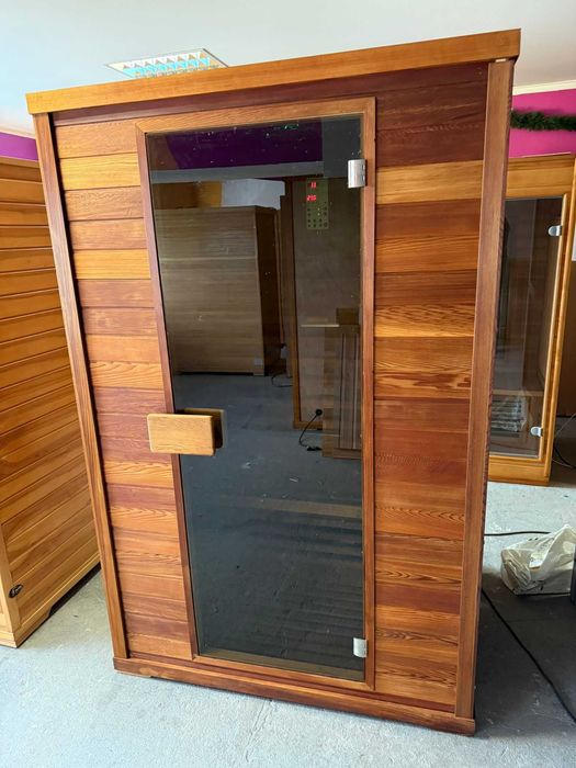 Sauna Infrared podczerwieni Cedr Cedrowa 120 130 x 150 200 Jak nowa