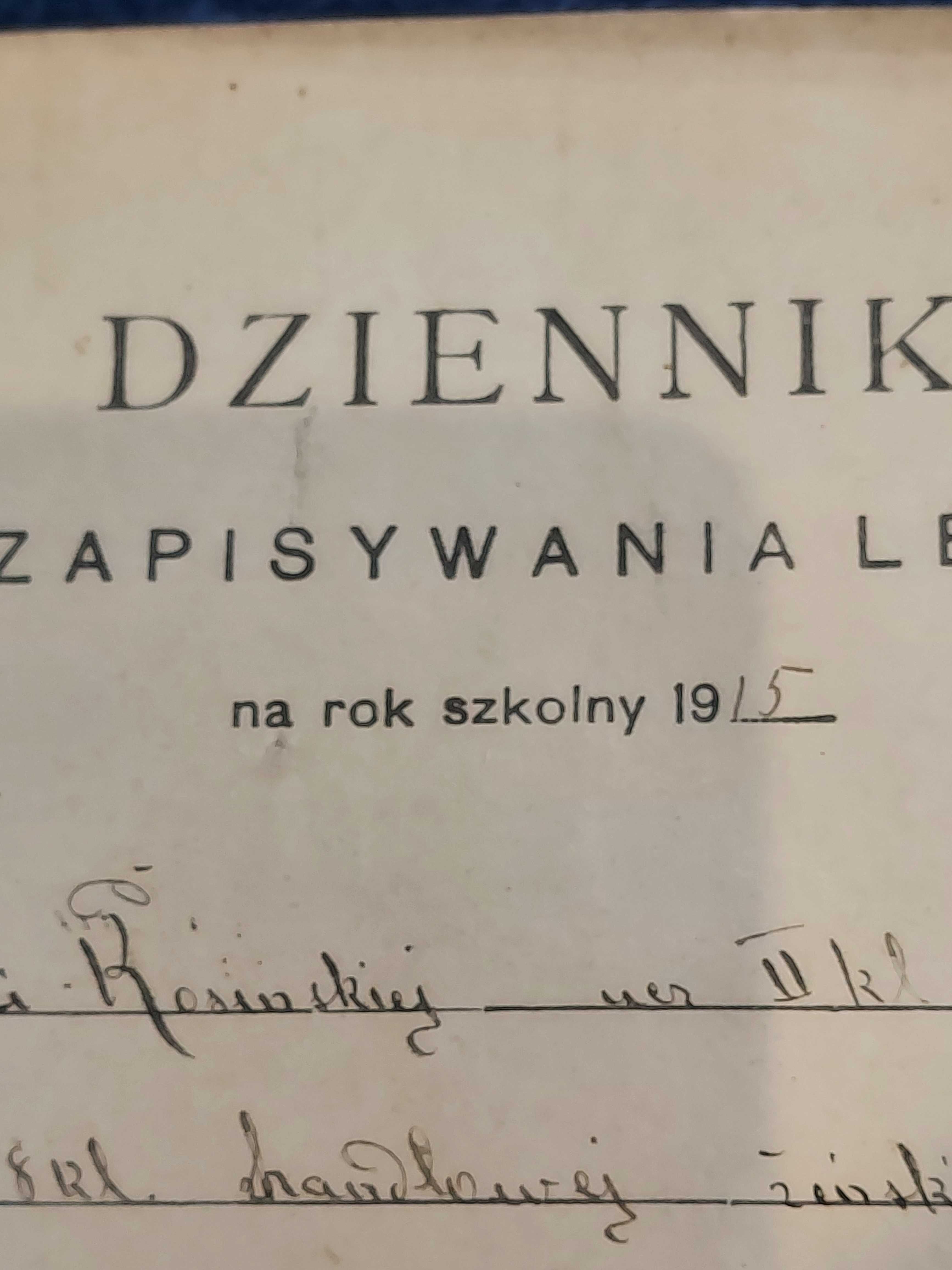 Dziennik Lekcji Radom 1915r