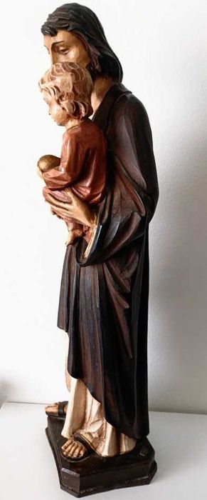 Antiga estátua religiosa de São José 58cm séc. XX