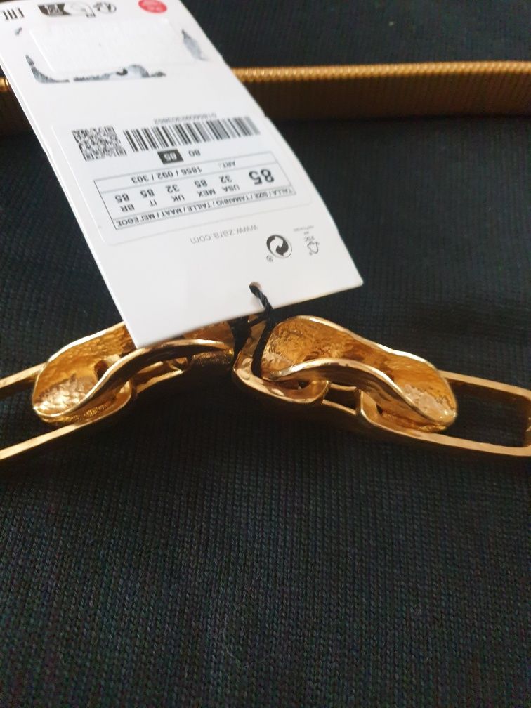 Pasek złoty Zara 85