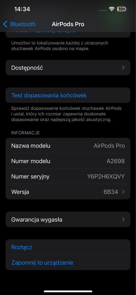 Słuchawki Apple AirPods Pro 2 (MagSafe Lightning Gwarancja) Oryginał