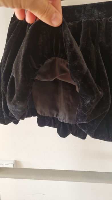Saia preta  veludo