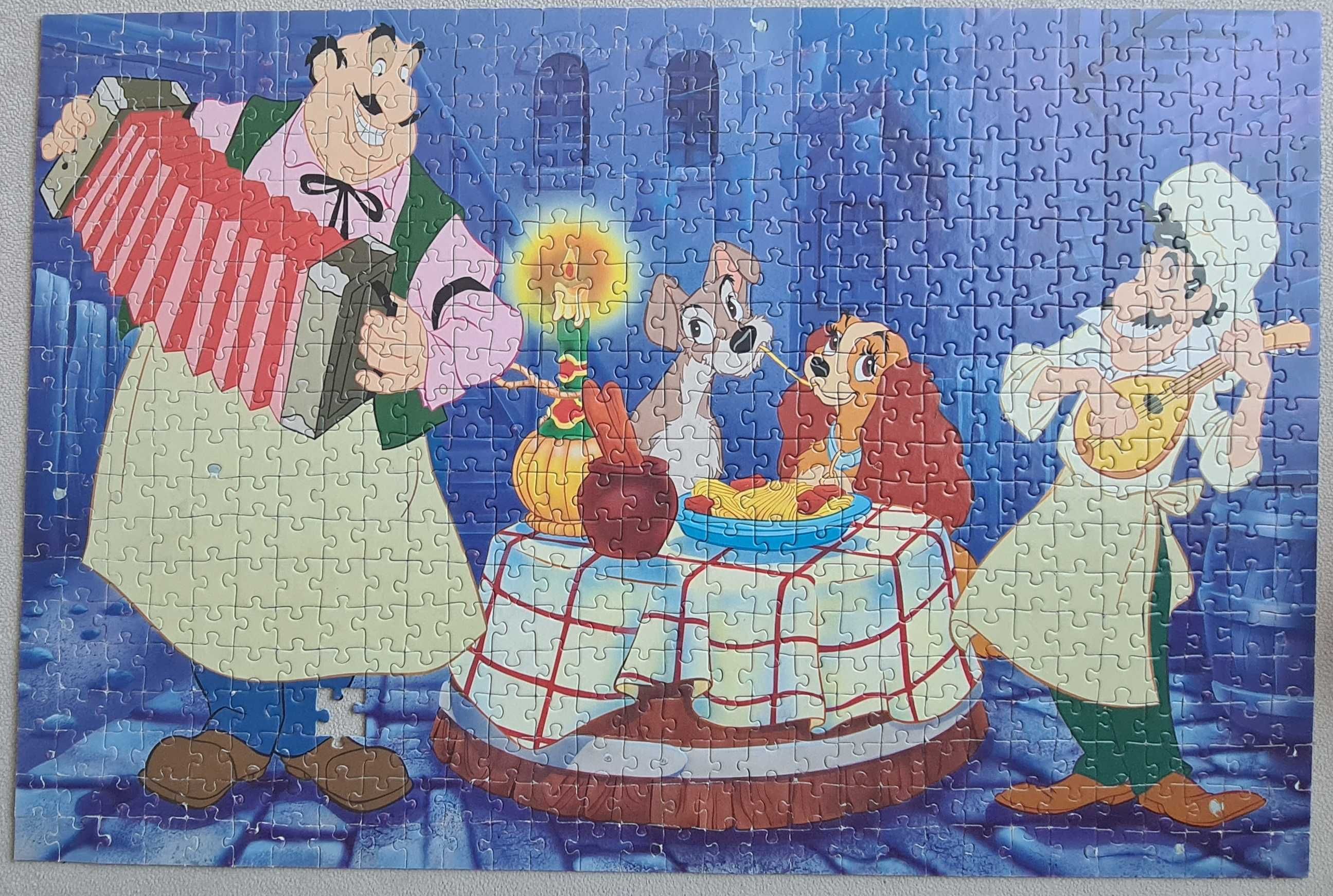 Puzzle Zakochany Kundel Trefl stary 600 Disney