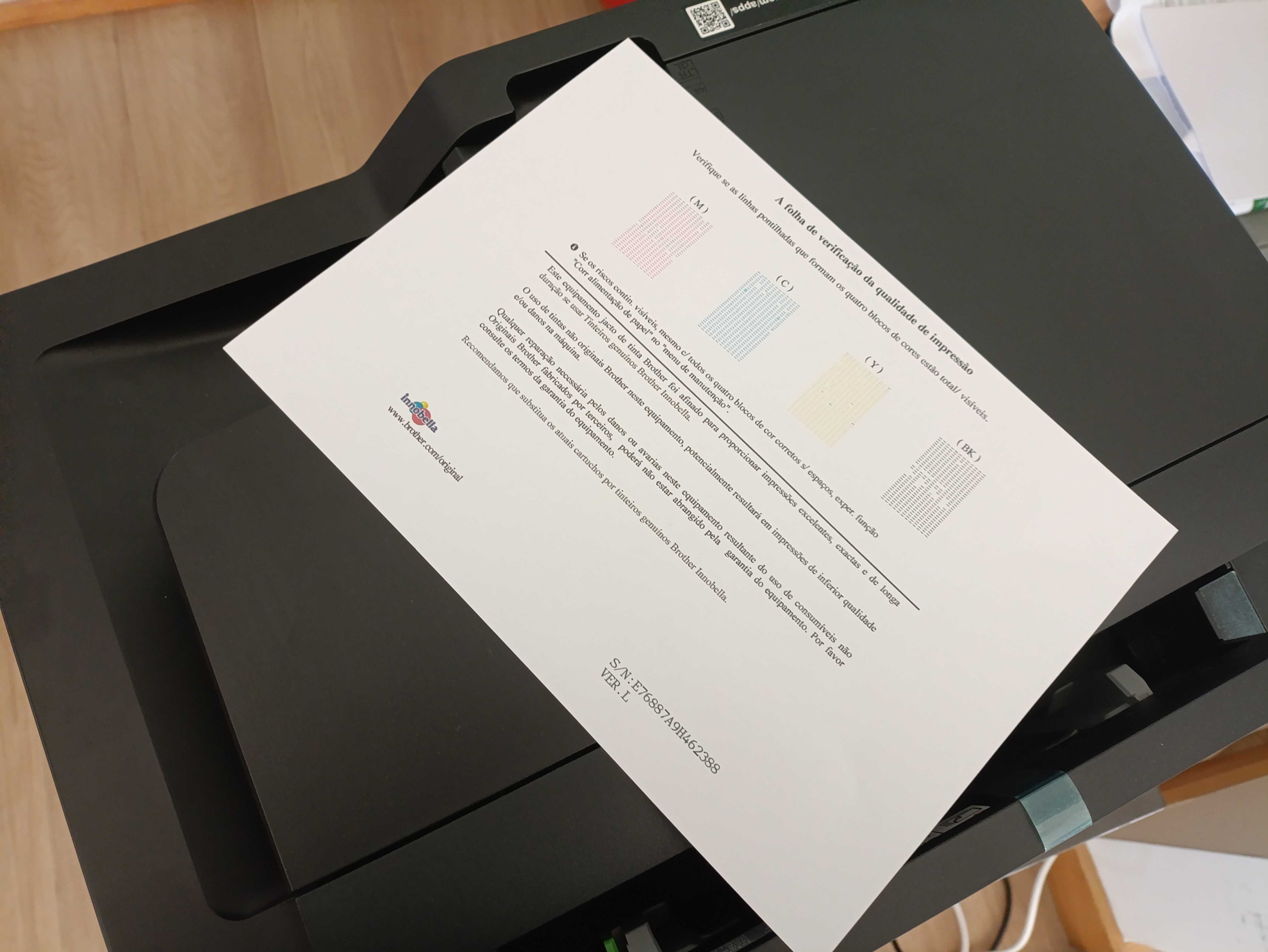 impressora MFC-J5330DW (com falhas na impressão)