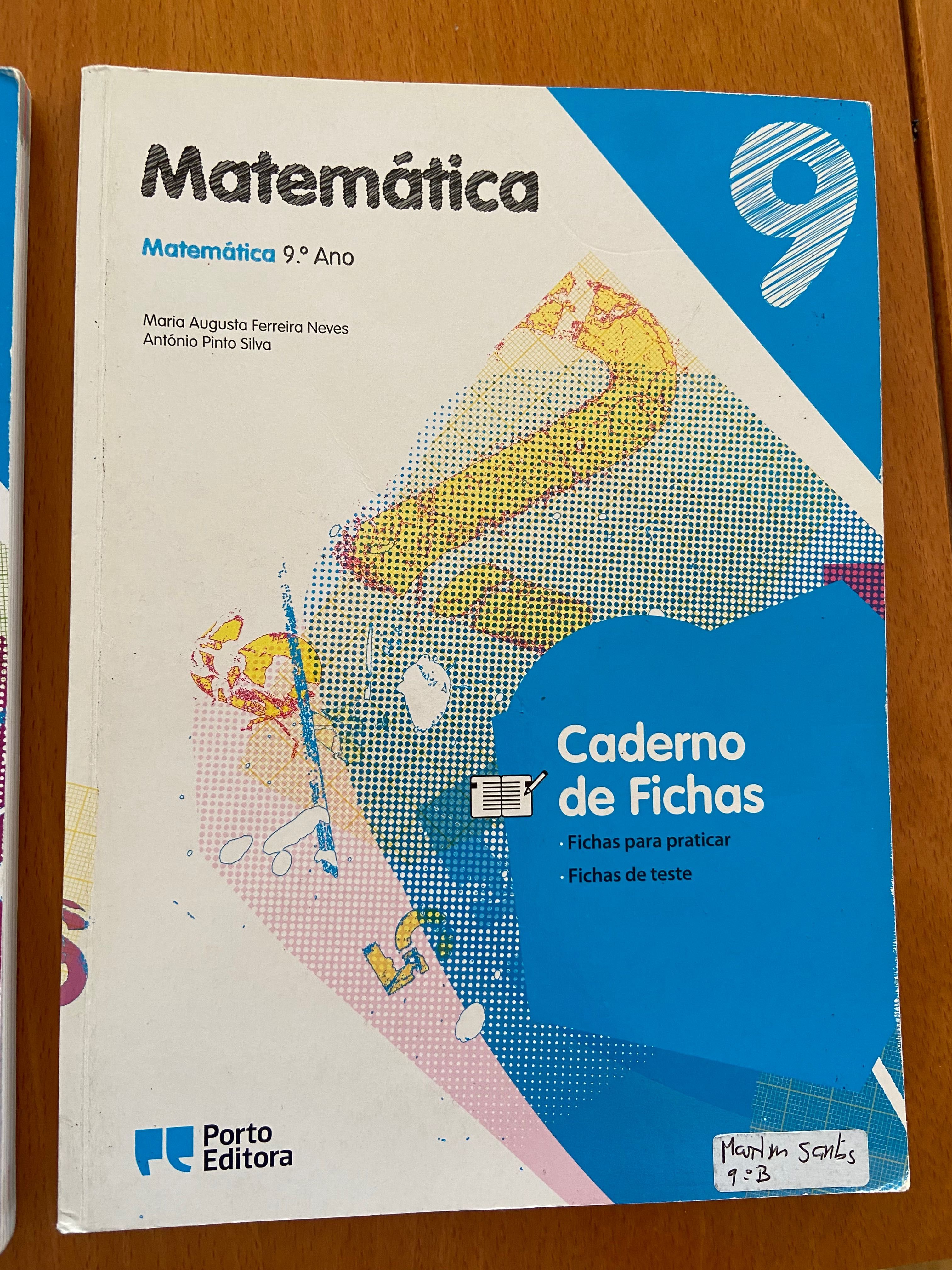 Matemática 9 manual e fichas