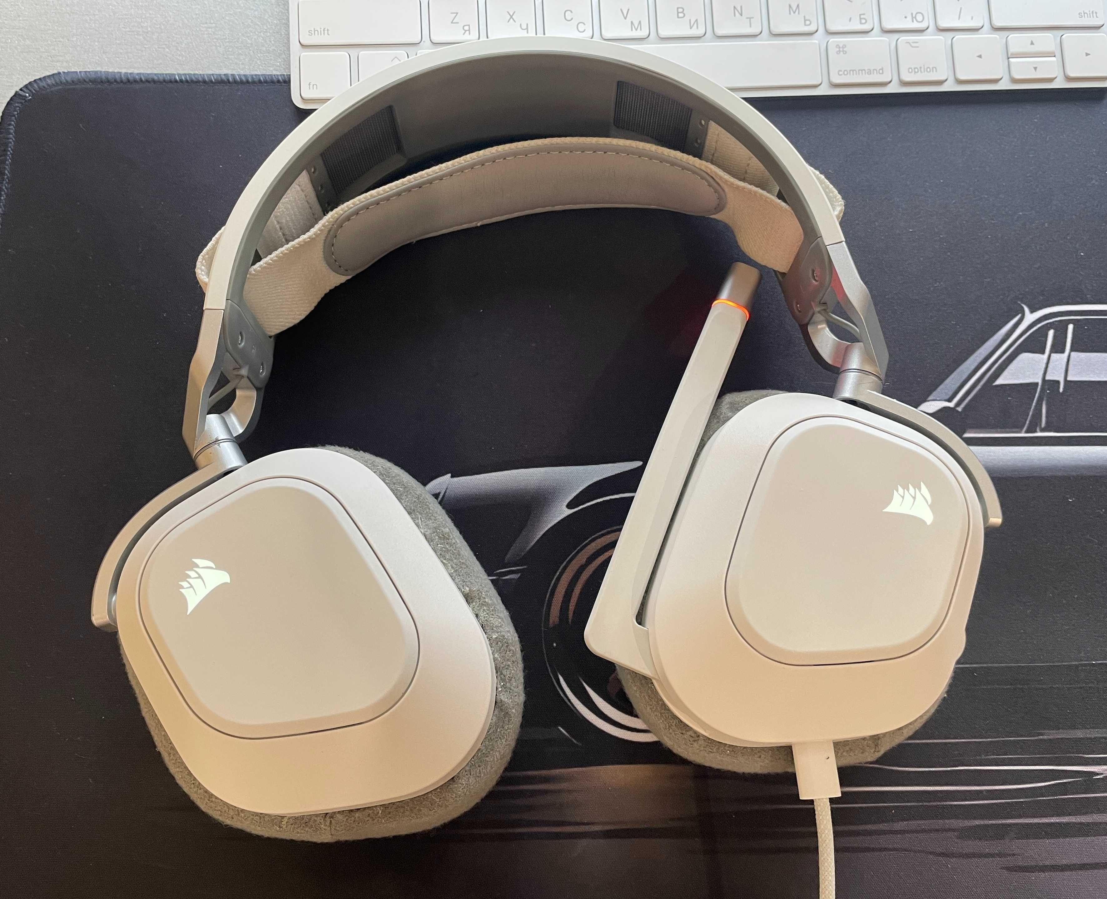 Ігрові навушники Corsair HS80 RGB USB (без Wireless модулю)