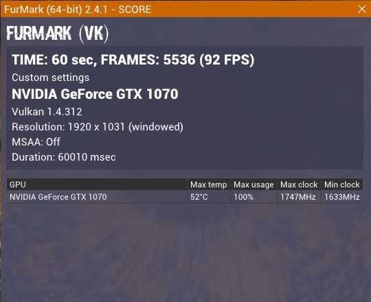 Asus GTX Rog Strix 1070 8GB Gaming