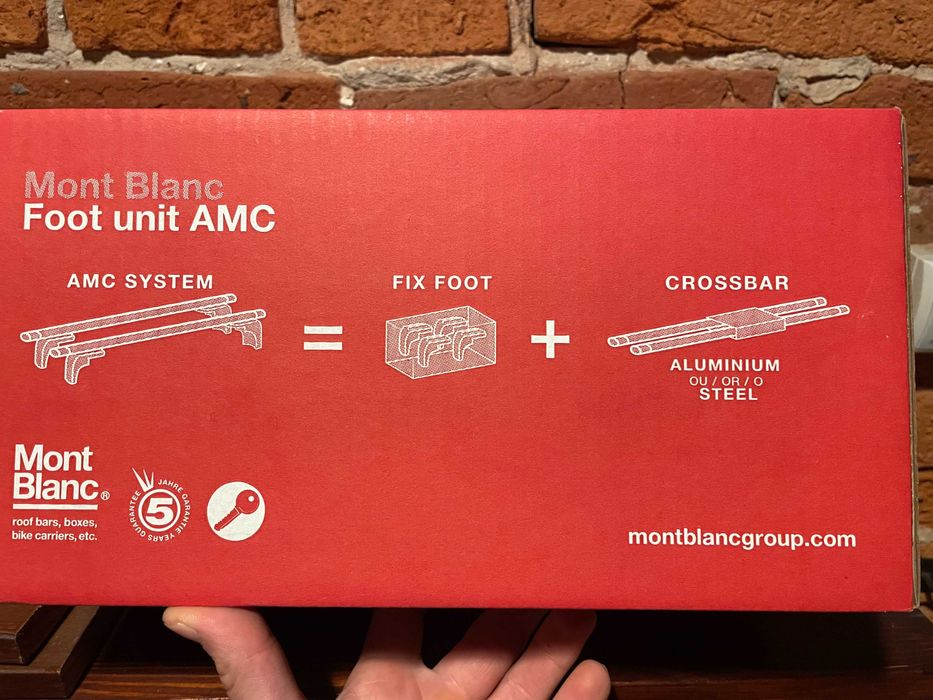 Bagażnik dachowy baza AMC 5122 Mont Blanc z belkami aluminiowymi AERO