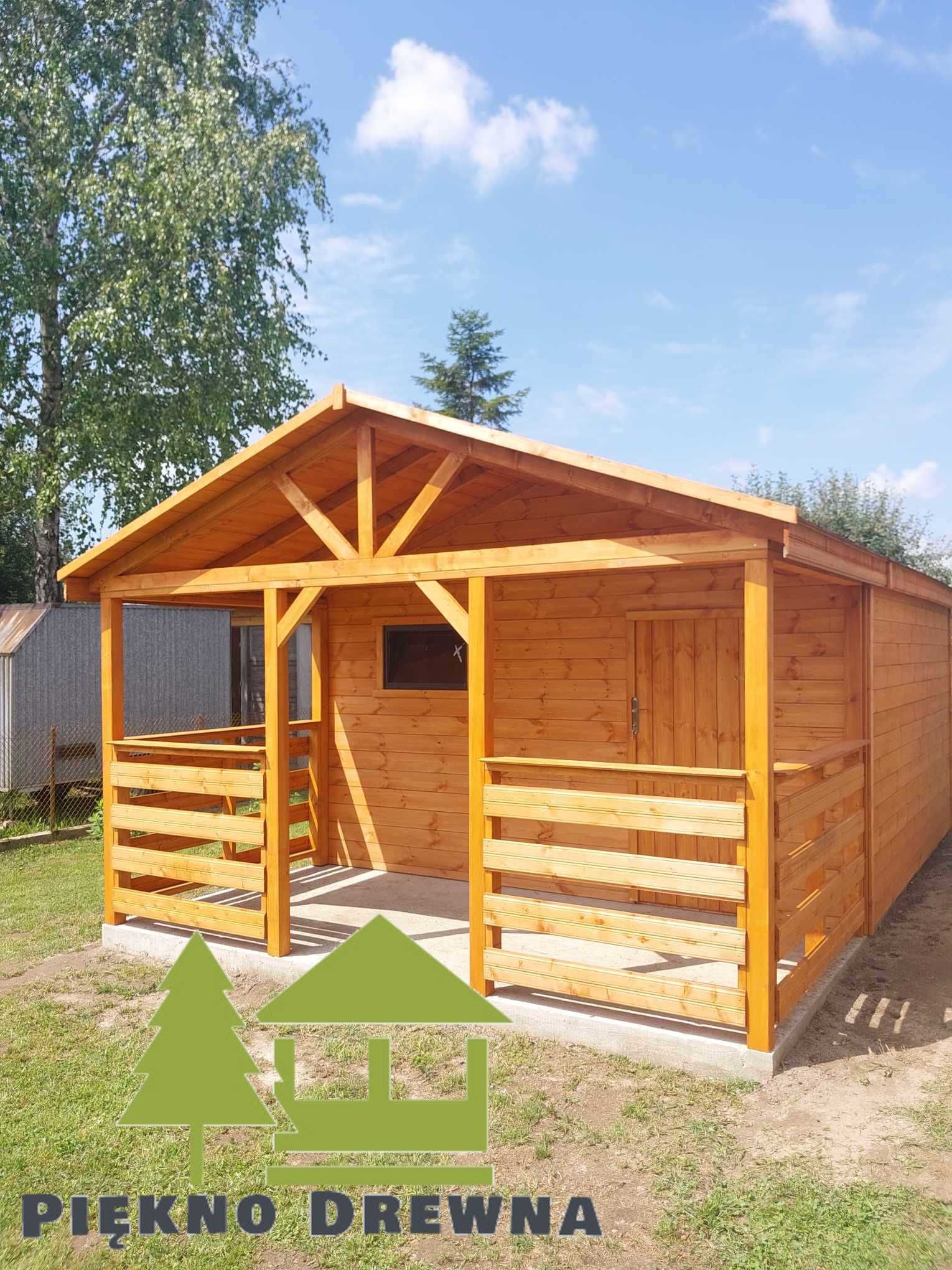 Domek działkowy Arek 6x4 Piękno Drewna