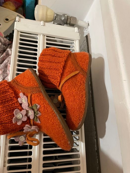 Дитячі теплі домашні тапки взуття тепле шерсть 24 розмір