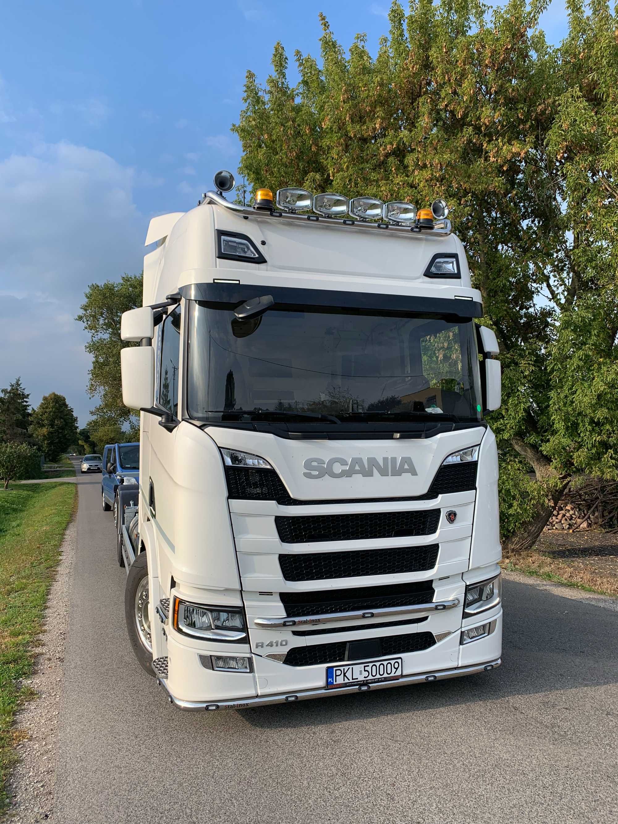 Orurowanie górne Scania Next Gen, oświetlenie led, panele ledowe