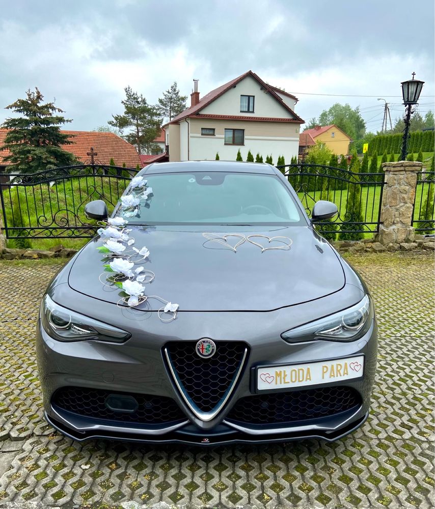 Auto samochód do ślubu Alfa Romeo Giulia Veloce Jedyna taka w Polsce