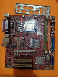 Робочий комплект, материнськи плати DDR2 775 (Asus, MSI) + ОП, Проц