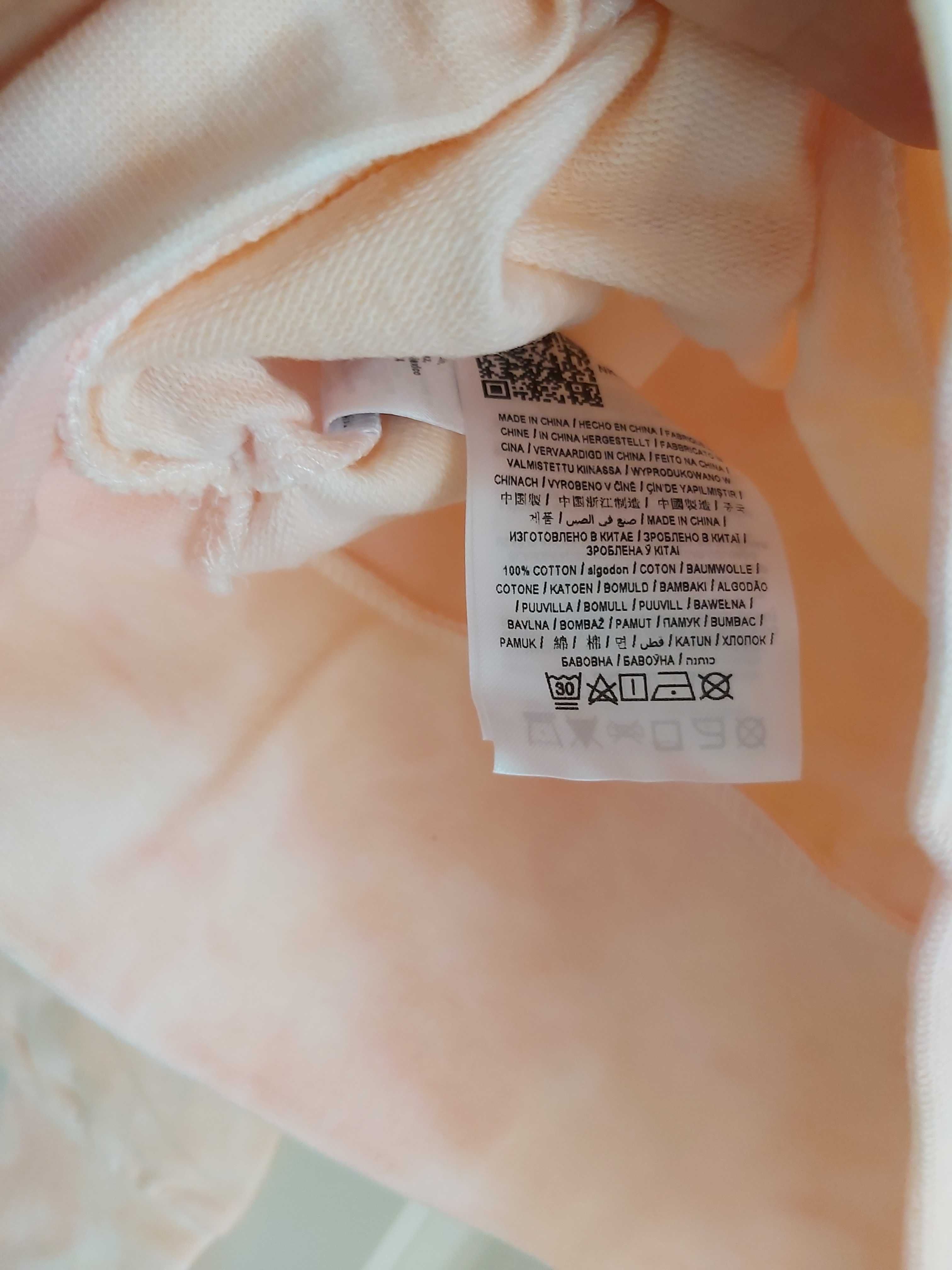 SP NOWA krótka bluza GUESS brzoskwinia S top sweter peach ombre